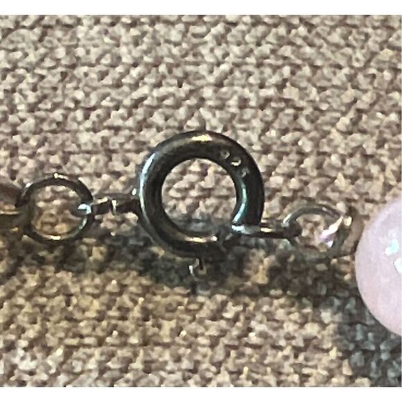 Pink Quartz Necklace with 925 Silver Claw Clasp - Picture 7 of 8